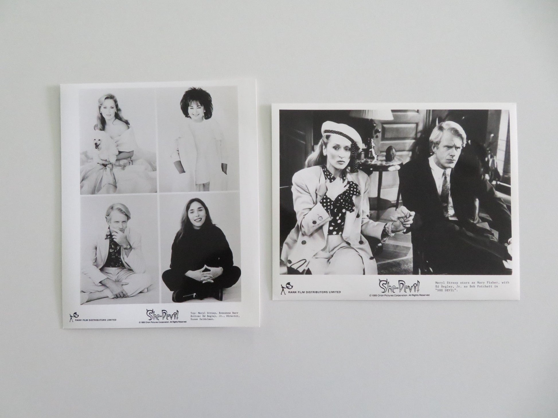 SHE - DEVIL MOVIE STILL PHOTO LOT OF 10 ROSEANNE BARR MERYL STREEP 1989 Movie posters