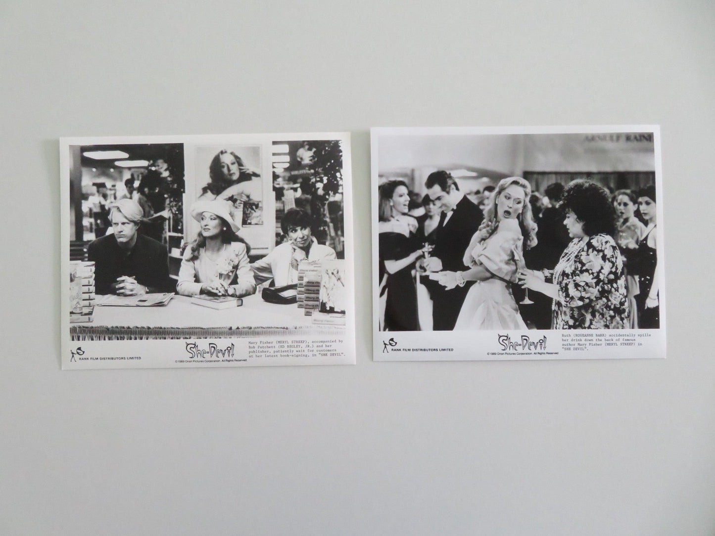 SHE - DEVIL MOVIE STILL PHOTO LOT OF 10 ROSEANNE BARR MERYL STREEP 1989 Movie posters