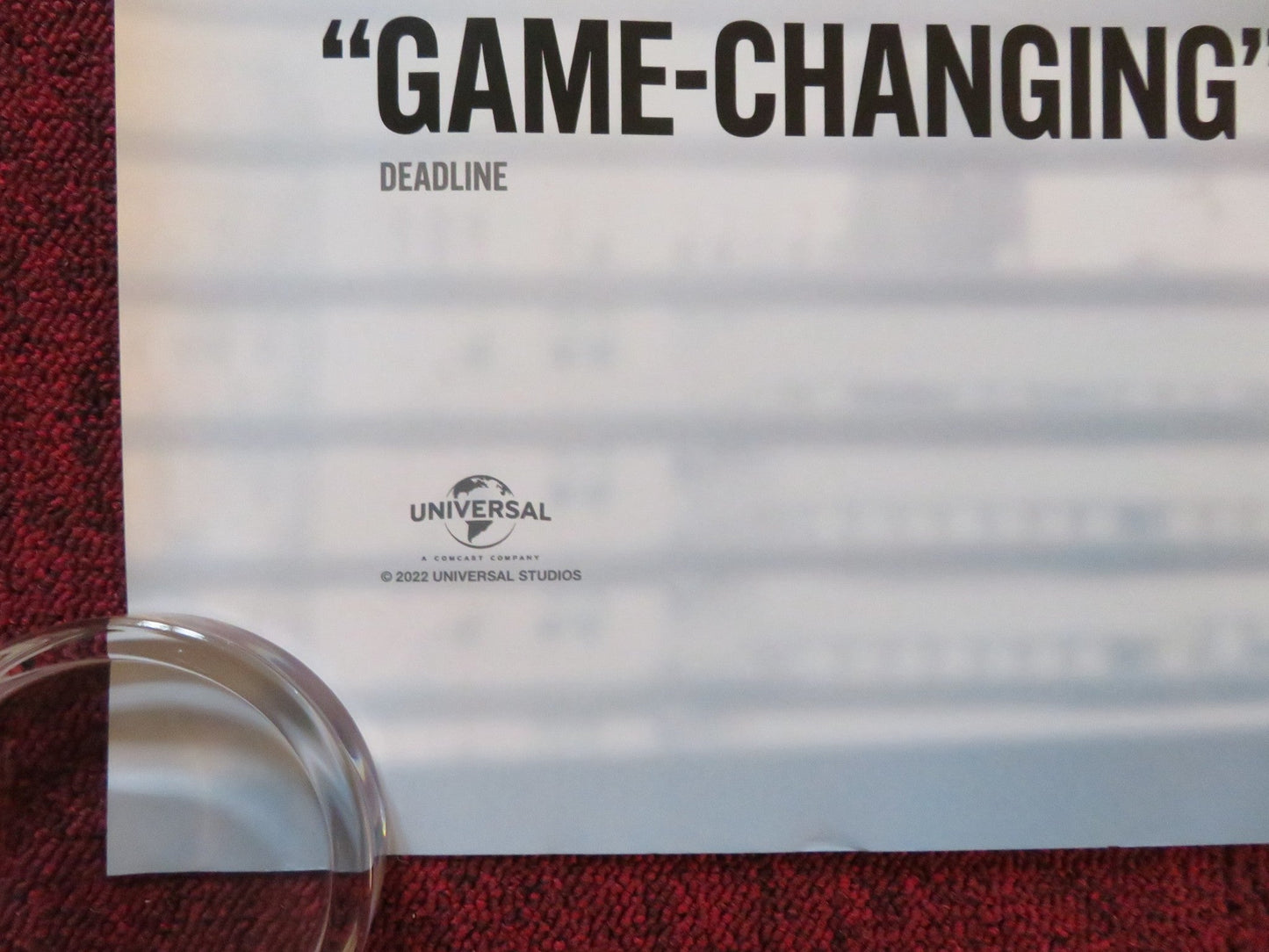 SHE SAID - B UK QUAD ROLLED POSTER CAREY MULLIGAN ZOE KAZAN 2022 Rendezvous Cinema Movie posters