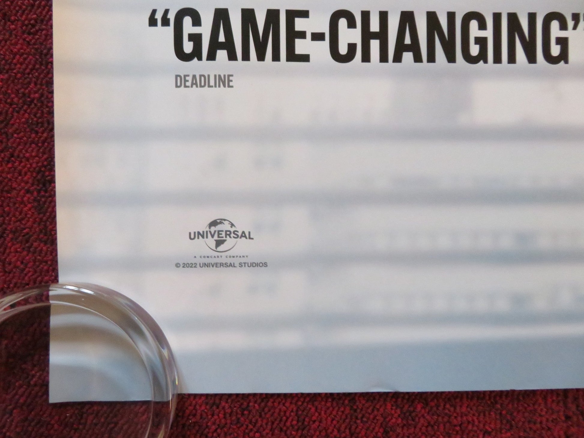 SHE SAID - B UK QUAD ROLLED POSTER CAREY MULLIGAN ZOE KAZAN 2022 Rendezvous Cinema Movie posters