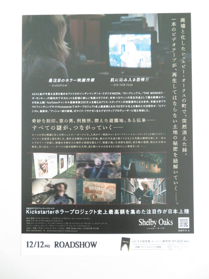 Shelby Oaks Japanese Chirashi (B5) Poster Sarah Durn Mason Heidger 2024 Movie posters