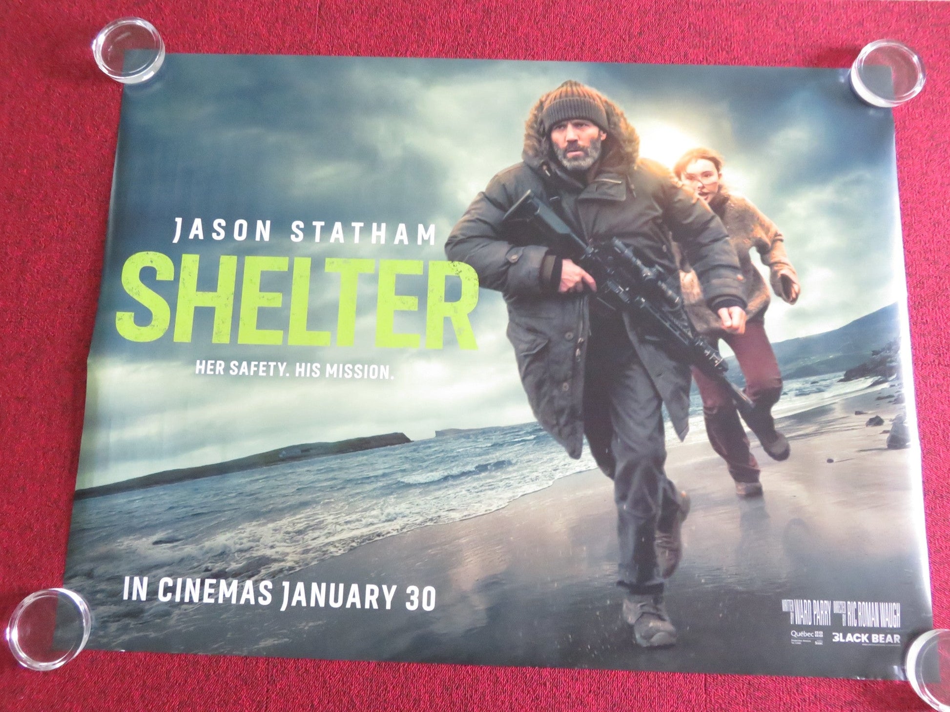 Shelter UK Quad Rolled Poster Jason Statham Bill Nighy 2026 Movie posters