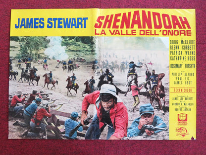 SHENANDOAH - C ITALIAN FOTOBUSTA POSTER JAMES STEWART DOUG MCCLURE 1965 Rendezvous Cinema Movie posters