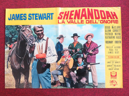 SHENANDOAH - D ITALIAN FOTOBUSTA POSTER JAMES STEWART DOUG MCCLURE 1965 Rendezvous Cinema Movie posters