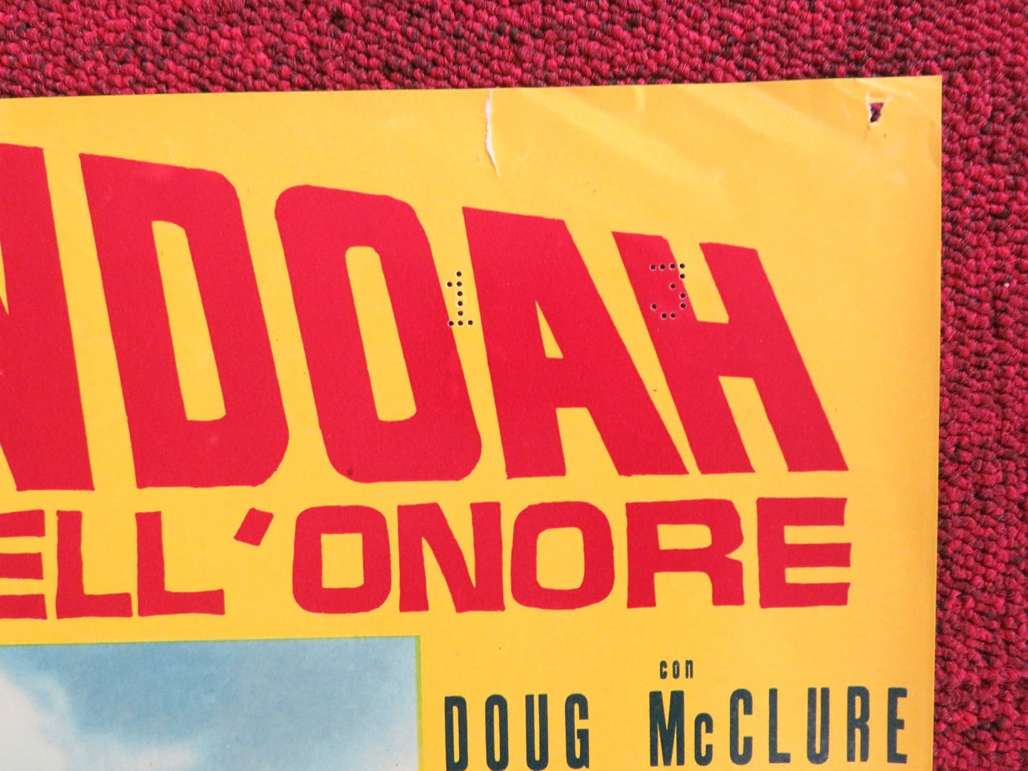 SHENANDOAH - D ITALIAN FOTOBUSTA POSTER JAMES STEWART DOUG MCCLURE 1965 Rendezvous Cinema Movie posters