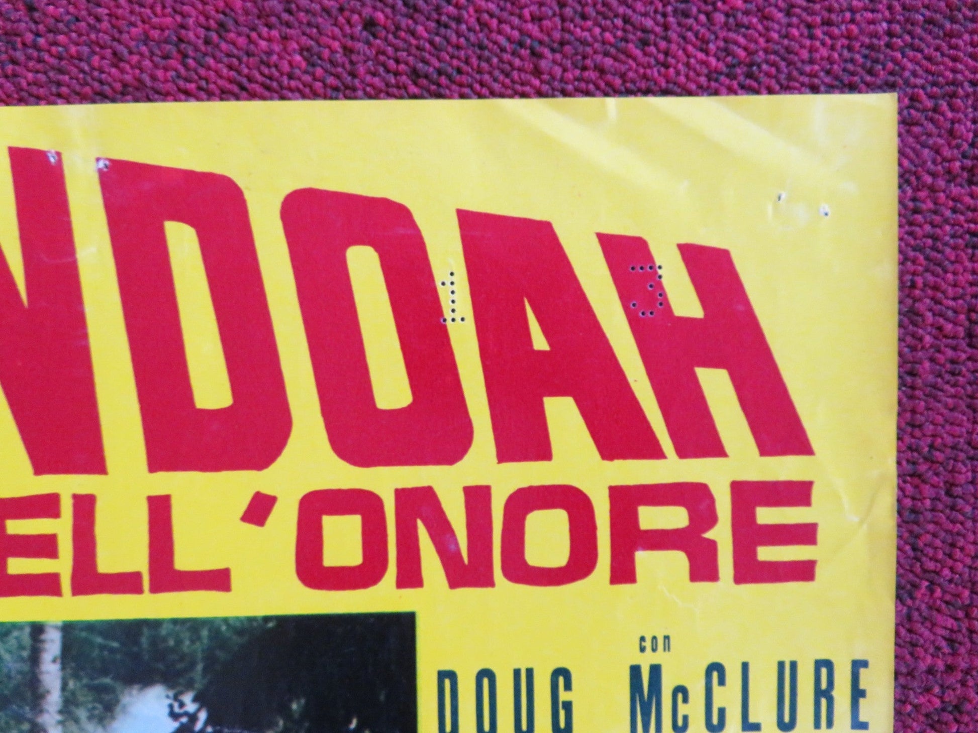 SHENANDOAH - E ITALIAN FOTOBUSTA POSTER JAMES STEWART DOUG MCCLURE 1965 Rendezvous Cinema Movie posters