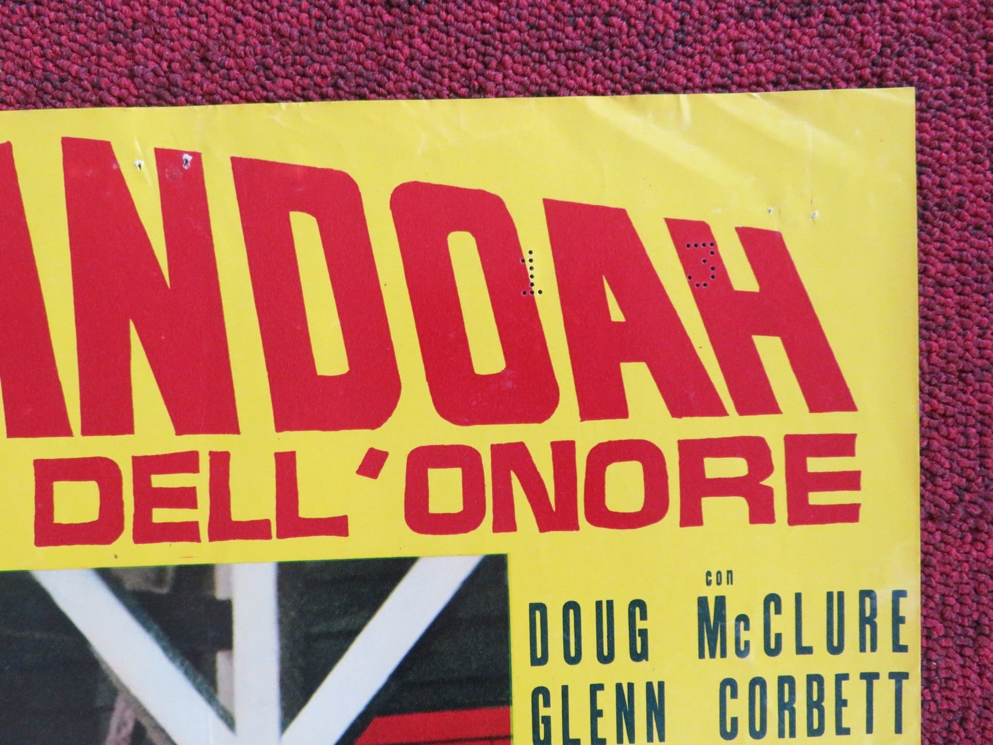 SHENANDOAH - F ITALIAN FOTOBUSTA POSTER JAMES STEWART DOUG MCCLURE 1965 Rendezvous Cinema Movie posters