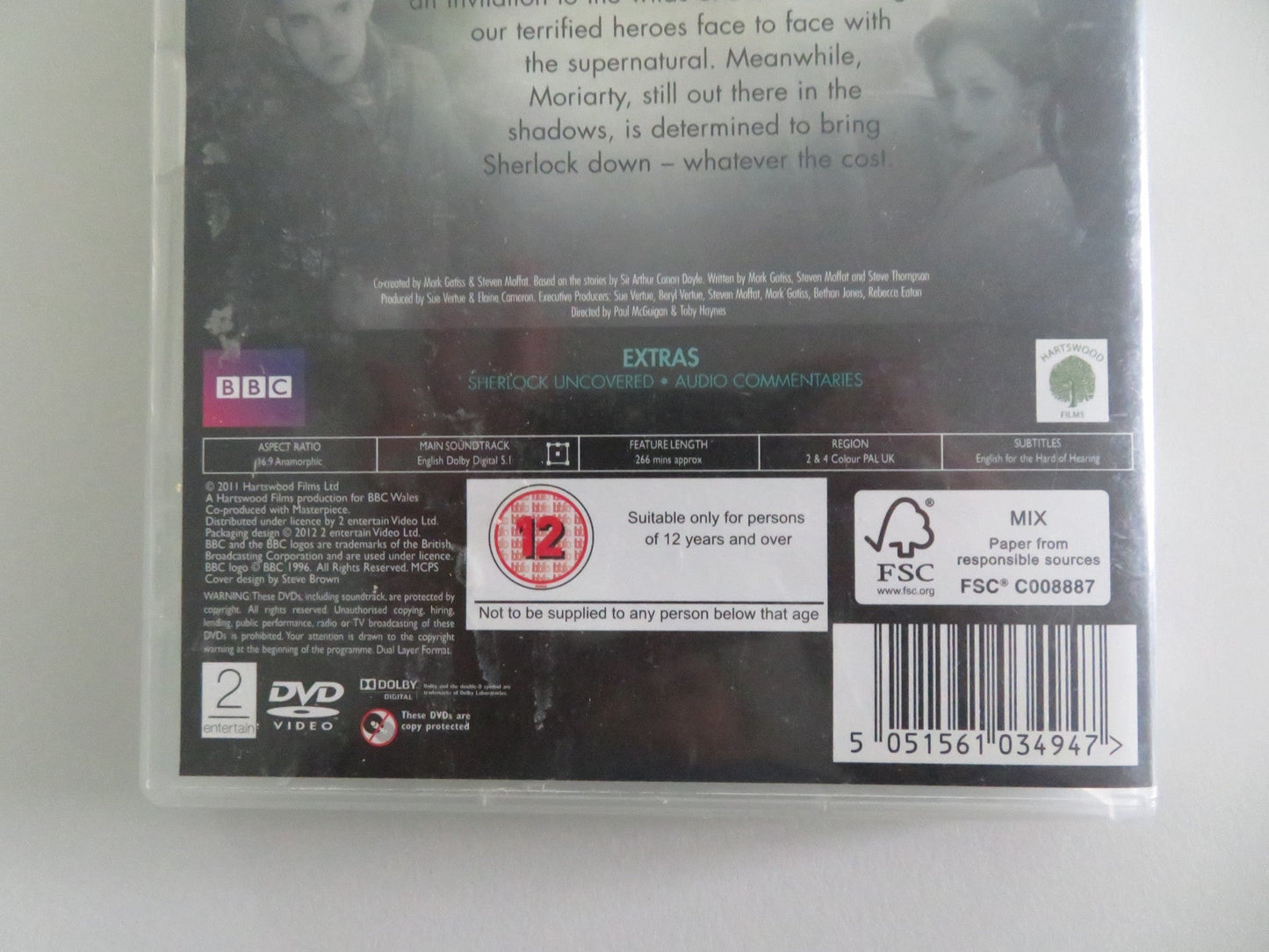 Sherlock Complete Series 2 (DVD) Benedict Cumberbatch 2012 Region 2, 4 Movie posters