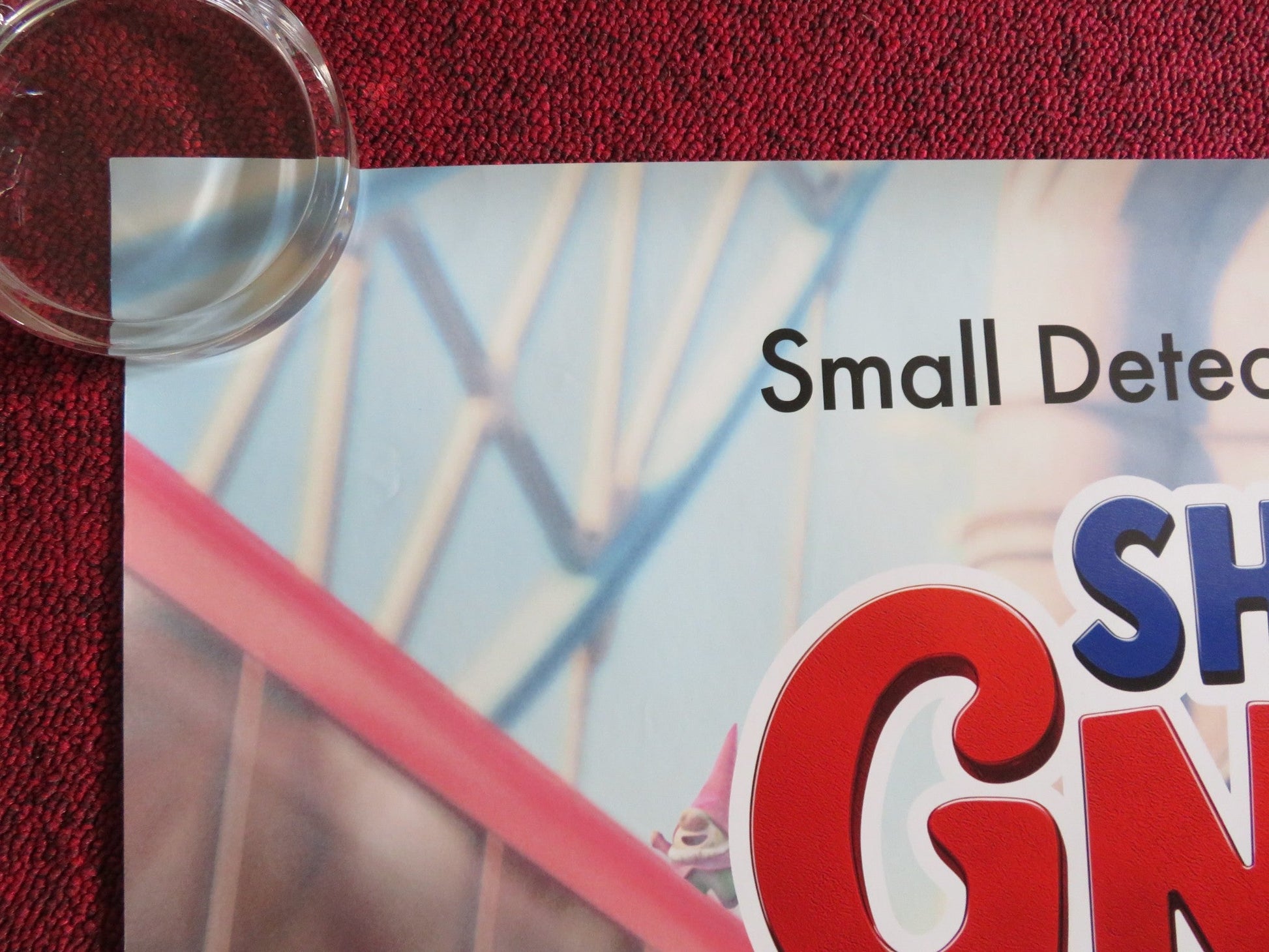 SHERLOCK GNOMES - B US ONE SHEET ROLLED POSTER EMILY BLUNT MARY J. BLIGE 2018 Rendezvous Cinema Movie posters