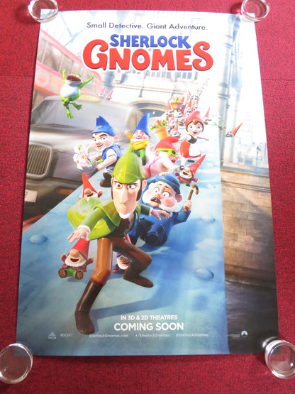 SHERLOCK GNOMES - B US ONE SHEET ROLLED POSTER EMILY BLUNT MARY J. BLIGE 2018 Rendezvous Cinema Movie posters