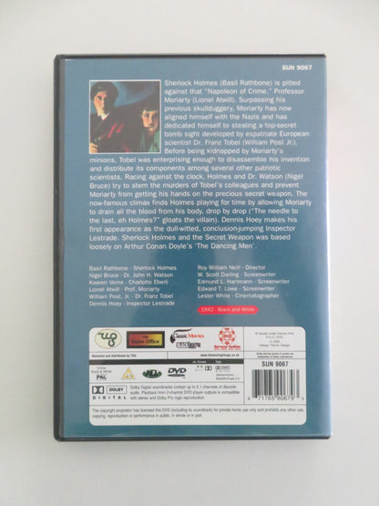 SHERLOCK HOLMES AND THE SECRET WEAPON - B (DVD) SHERLOCK HOLMES 1942 REGION ALL Movie posters