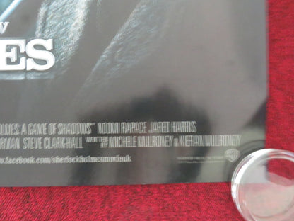 SHERLOCK HOLMES - B UK QUAD ROLLED POSTER ROBERT DOWNEY JR. JUDE LAW 2009 Movie posters