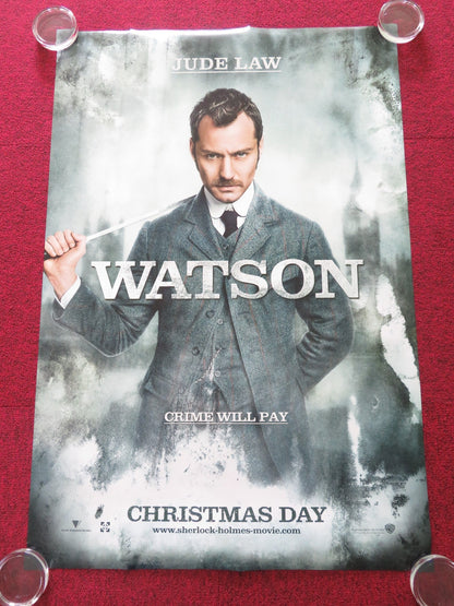 SHERLOCK HOLMES US ONE SHEET ROLLED POSTER JUDE LAW ROBERT DOWNEY JR. 2009 Movie posters