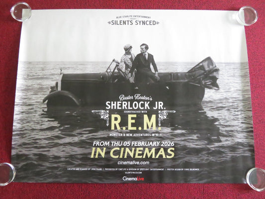 SHERLOCK JR. SOUNDTRACKED WITH R.E.M UK QUAD ROLLED POSTER BUSTER KEATON 2026 Movie posters