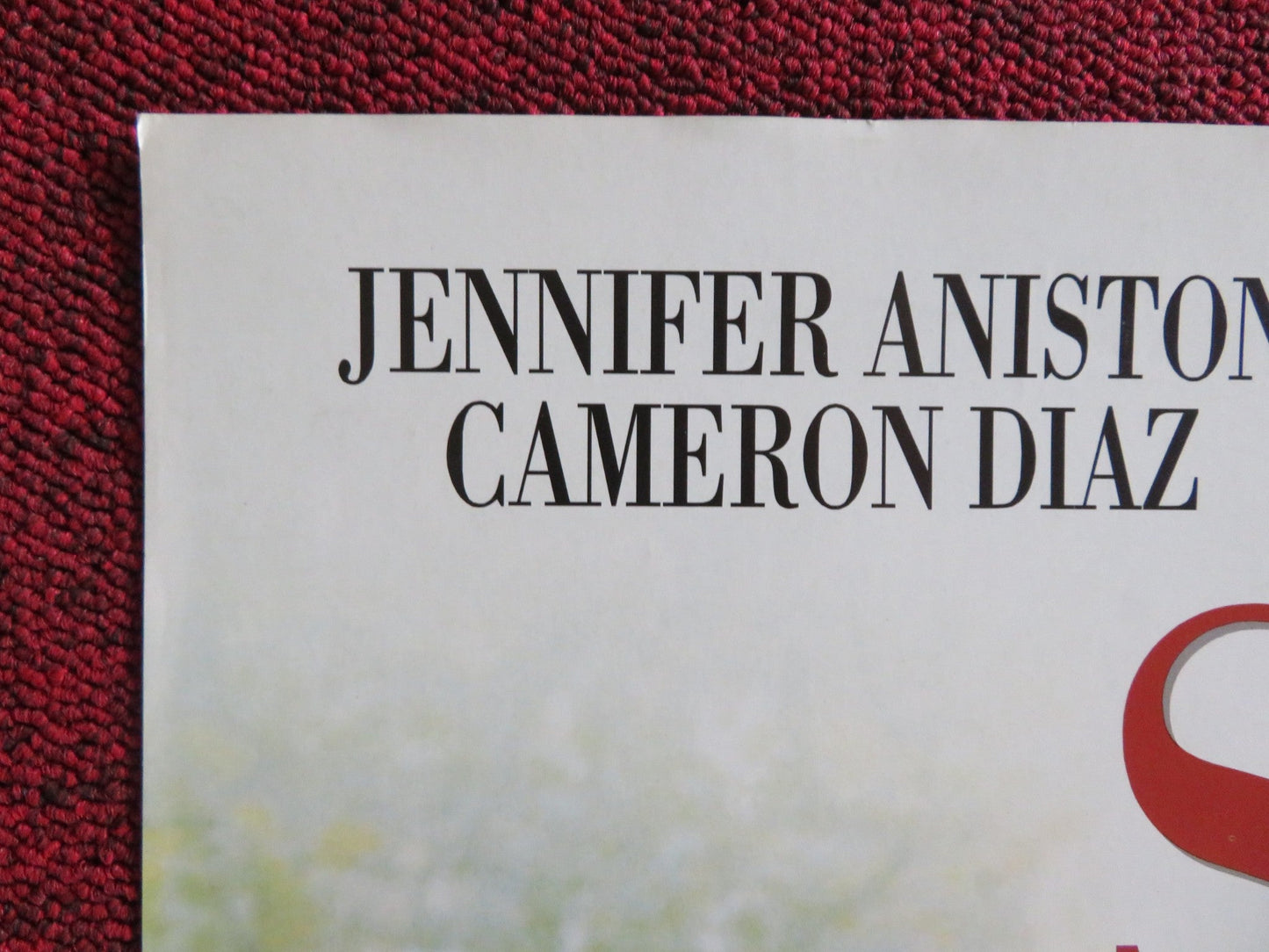 SHE'S THE ONE VHS VIDEO POSTER JENNIFER ANISTON CAMERON DIAZ 1996 Rendezvous Cinema Movie posters