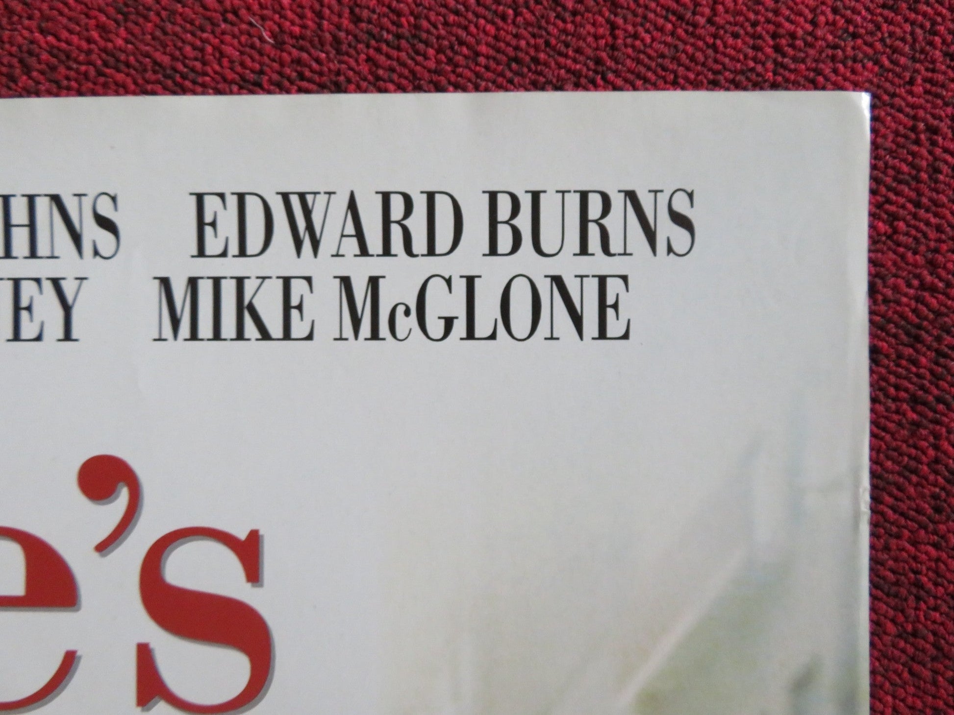 SHE'S THE ONE VHS VIDEO POSTER JENNIFER ANISTON CAMERON DIAZ 1996 Rendezvous Cinema Movie posters