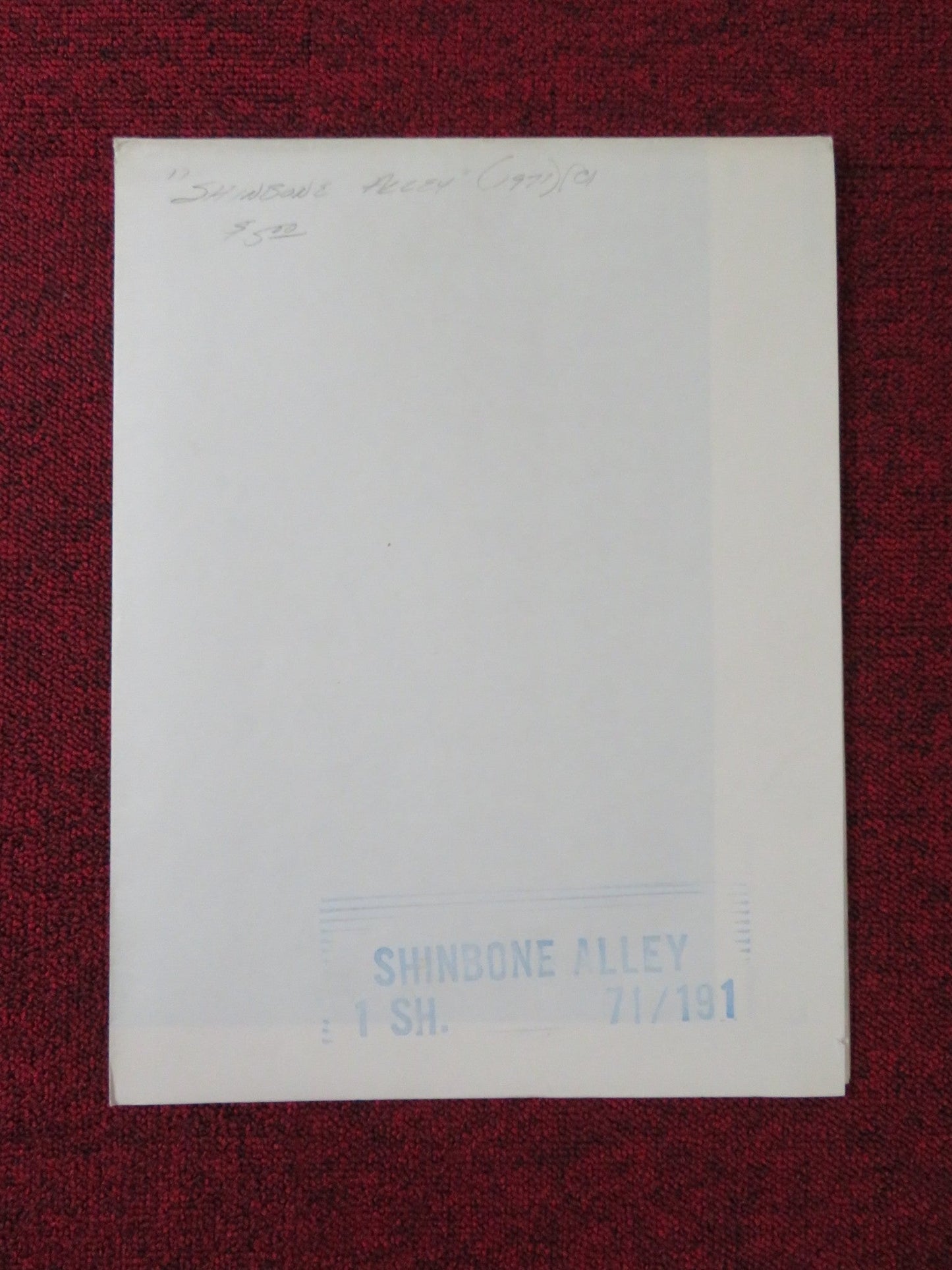 SHINBONE ALLEY FOLDED US ONE SHEET POSTER CAROL CHANNING EDDIE BRACKEN 1970 Rendezvous Cinema Movie posters