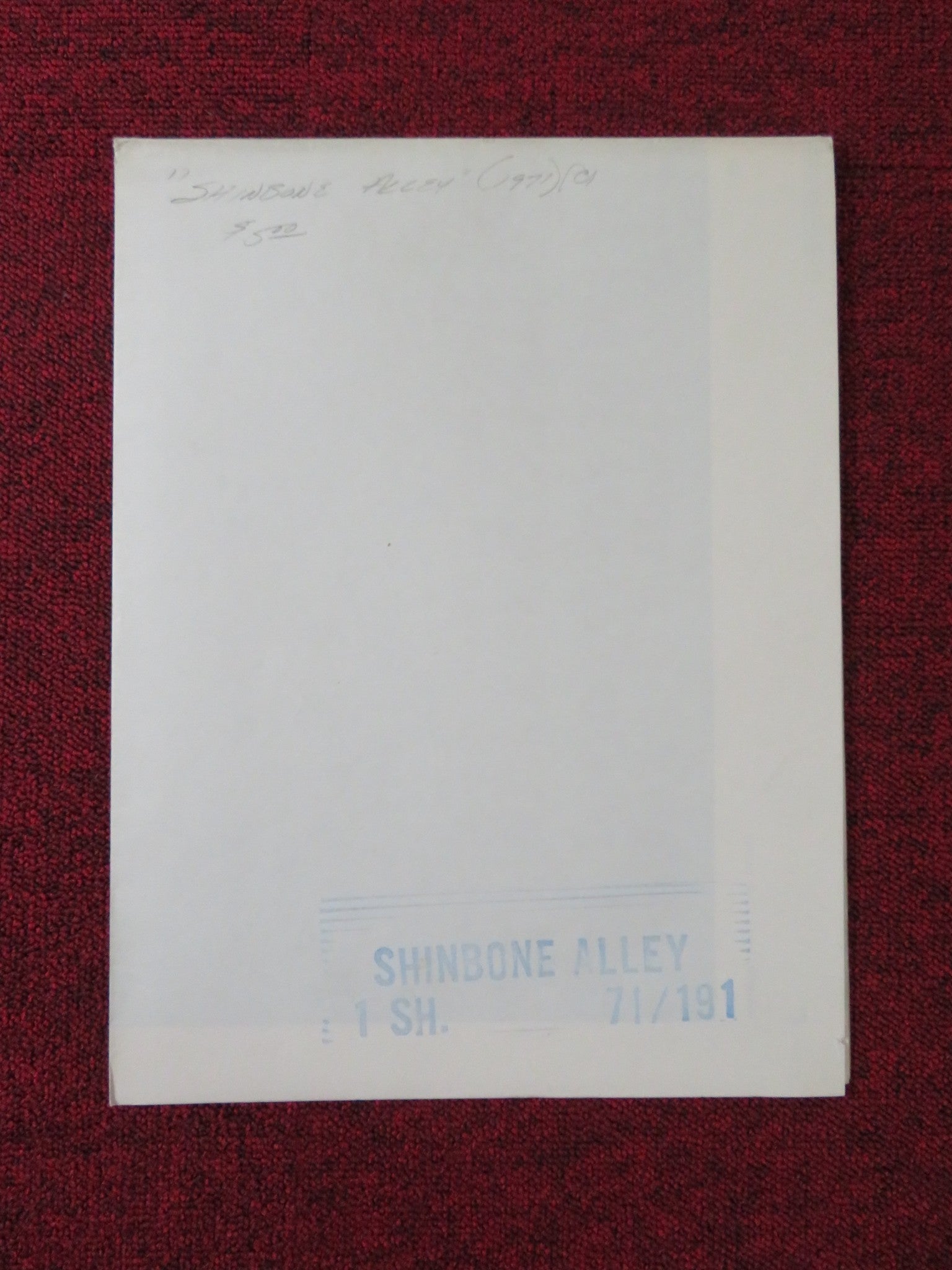 SHINBONE ALLEY FOLDED US ONE SHEET POSTER CAROL CHANNING EDDIE BRACKEN 1970 Rendezvous Cinema Movie posters