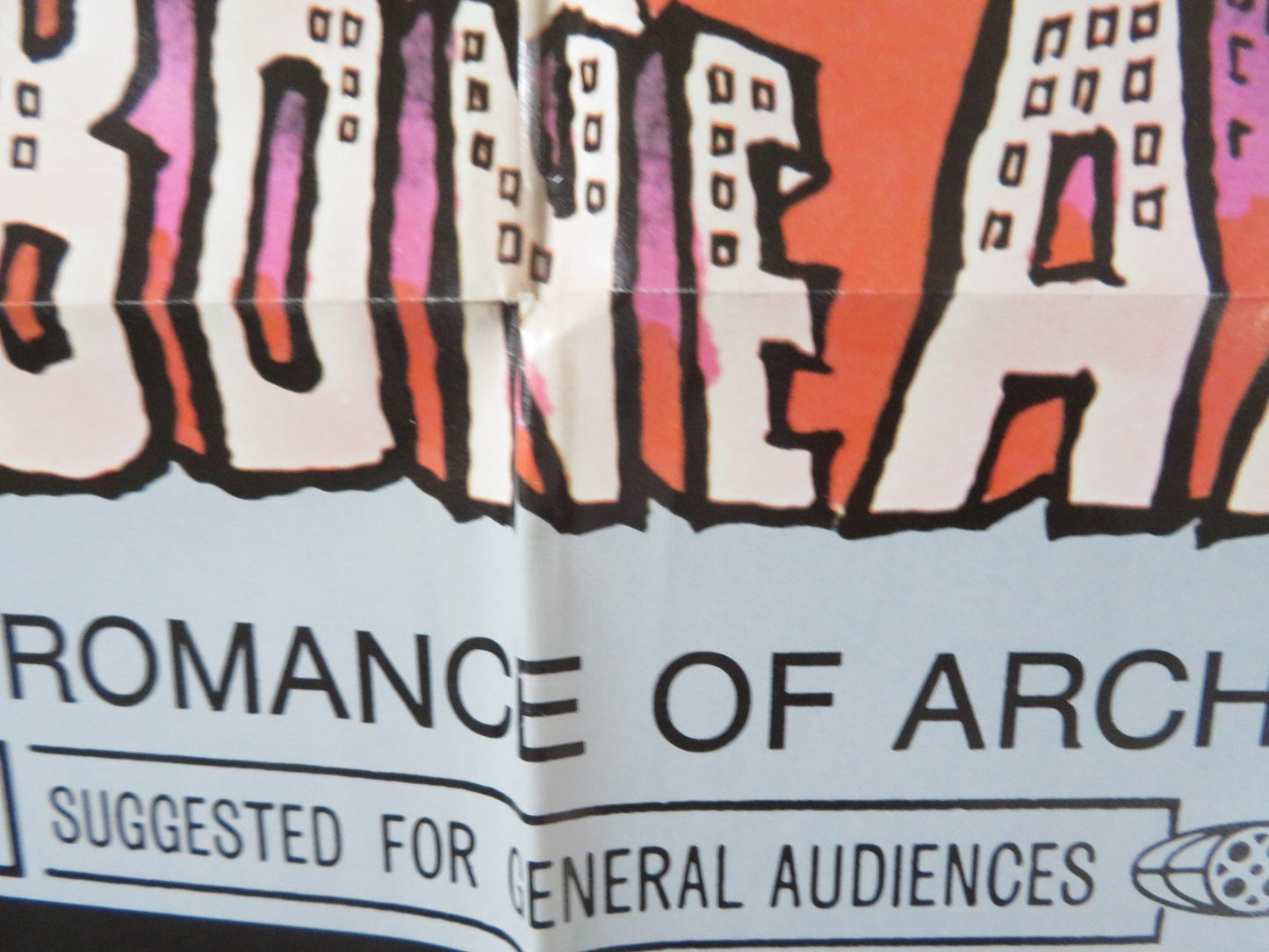 SHINBONE ALLEY FOLDED US ONE SHEET POSTER CAROL CHANNING EDDIE BRACKEN 1970 Rendezvous Cinema Movie posters