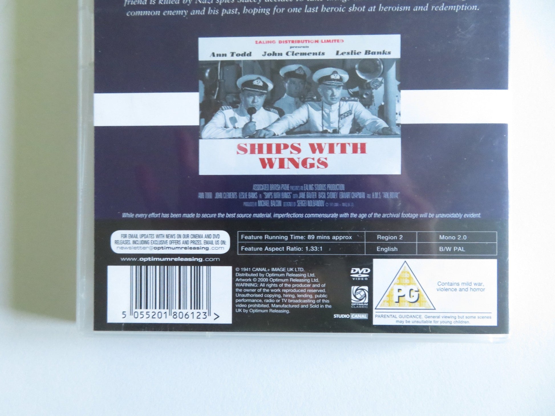 SHIPS WITH WINGS - THE EALING STUDIOS COLLECTION (DVD) J. CLEMENTS 1941 REGION 2 - Rendezvous Cinema