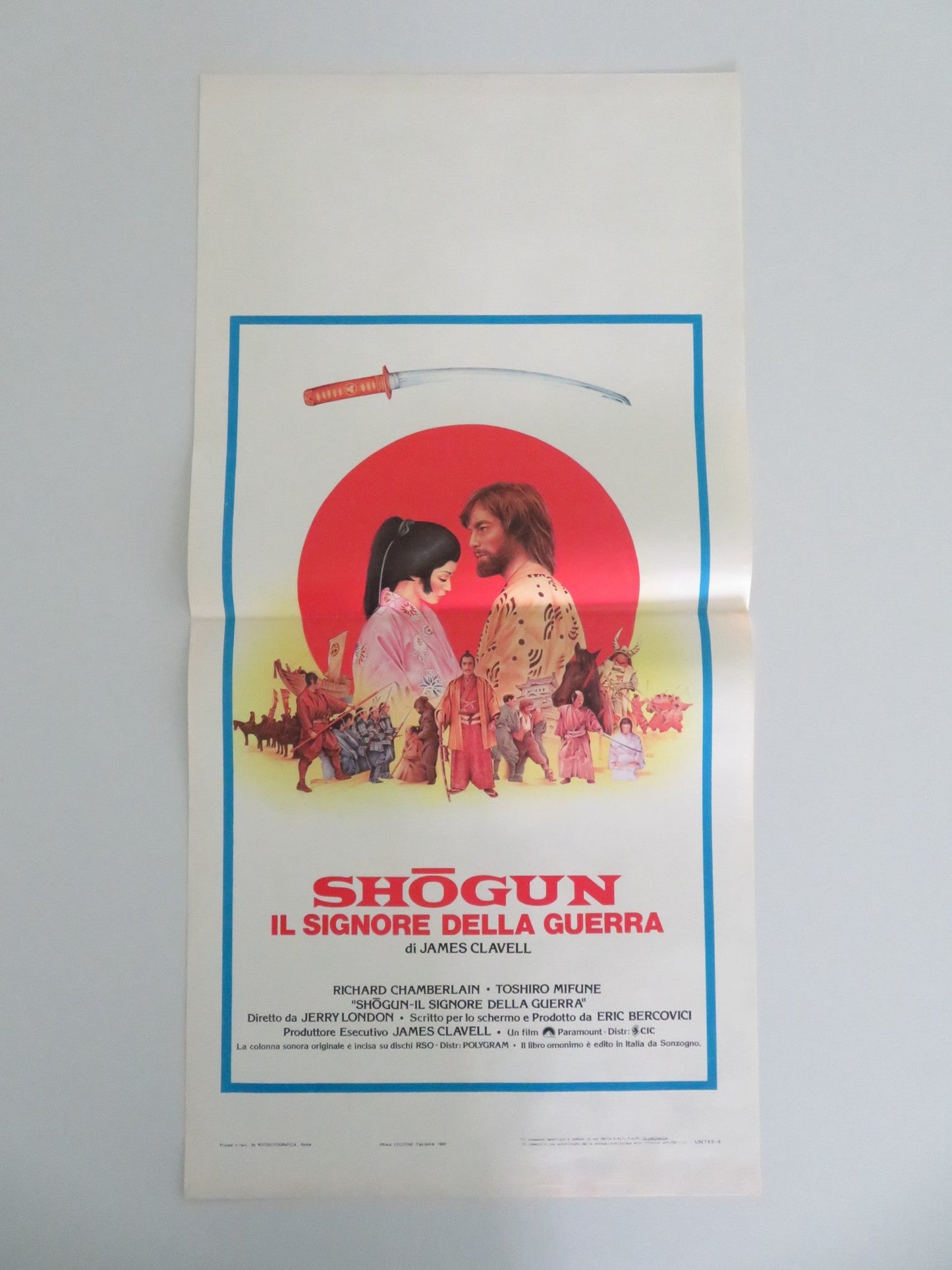 SHOGUN ITALIAN LOCANDINA POSTER RICHARD CHAMBERLAIN TOSHIRO MIFUNE 1980 Movie posters