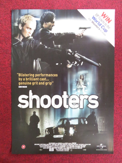 SHOOTERS VHS VIDEO POSTER ADRIAN DUNBAR GERARD BUTLER 2000 Rendezvous Cinema Movie posters