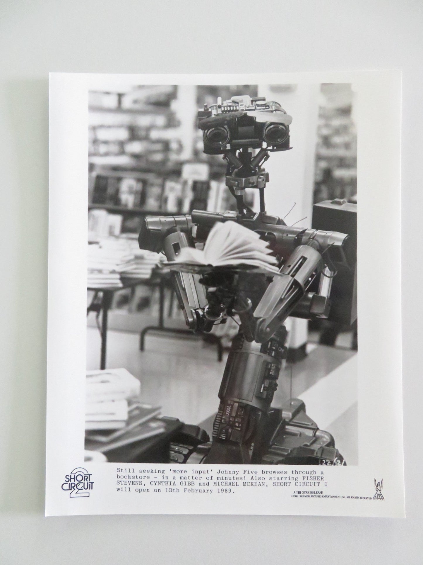 SHORT CIRCUIT 2 MOVIE STILL PHOTO LOT OF 5 FISHER STEVENS JACK WESTON 1988 Movie posters