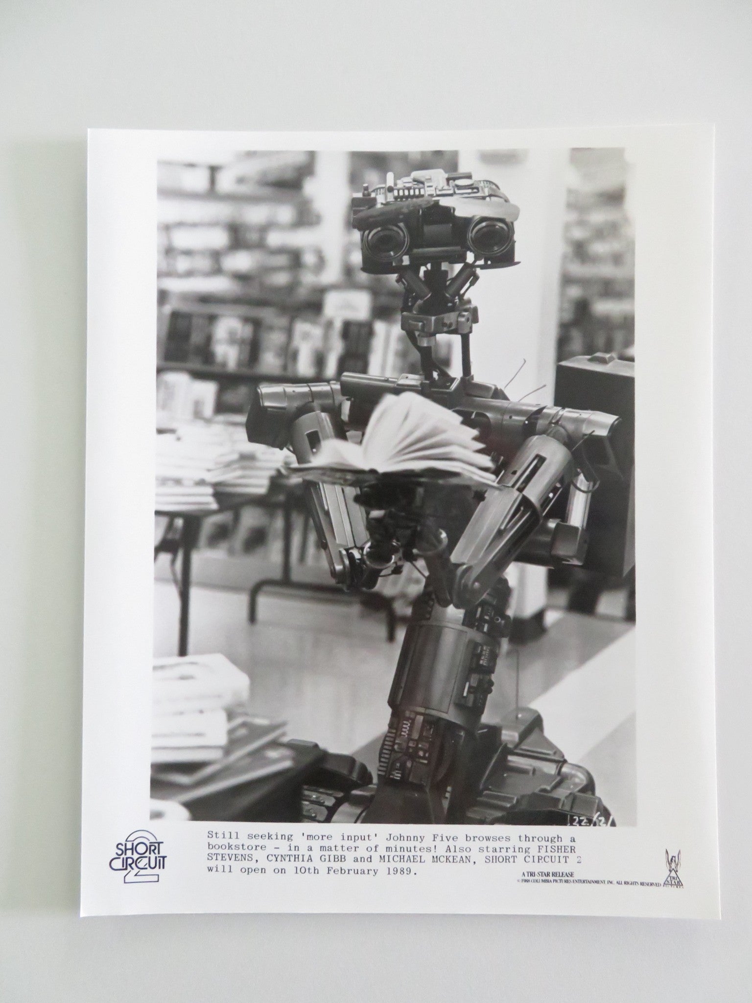 SHORT CIRCUIT 2 MOVIE STILL PHOTO LOT OF 5 FISHER STEVENS JACK WESTON 1988 Movie posters