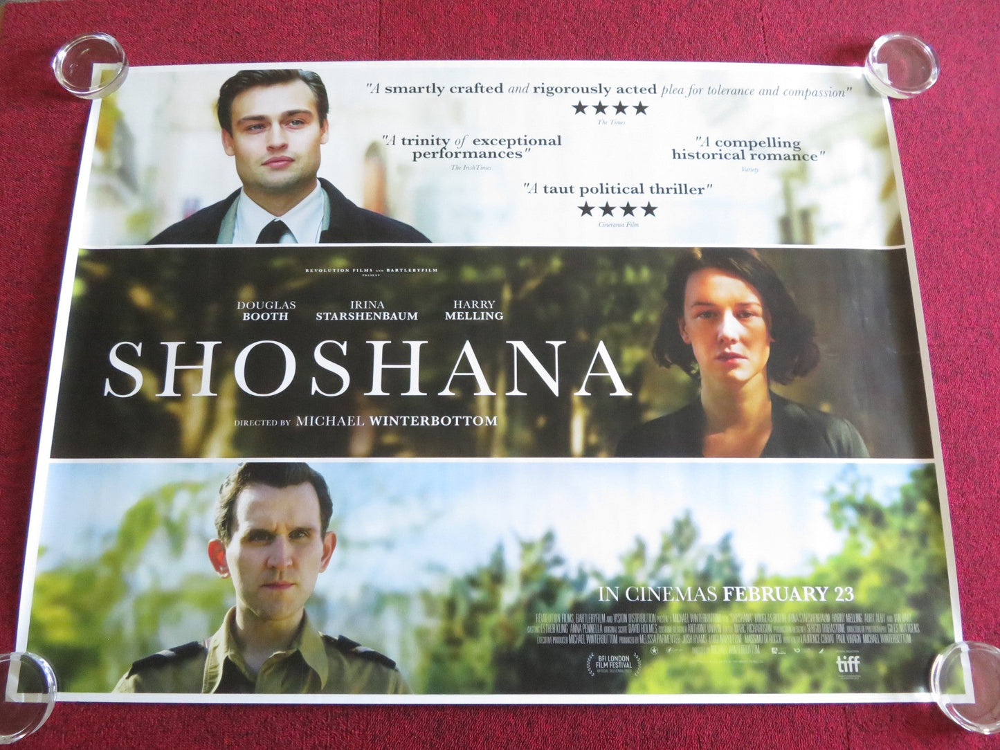 SHOSHANA UK QUAD ROLLED POSTER IRINA STARSHENBAUM DOUGLAS BOOTH 2023 Rendezvous Cinema Movie posters