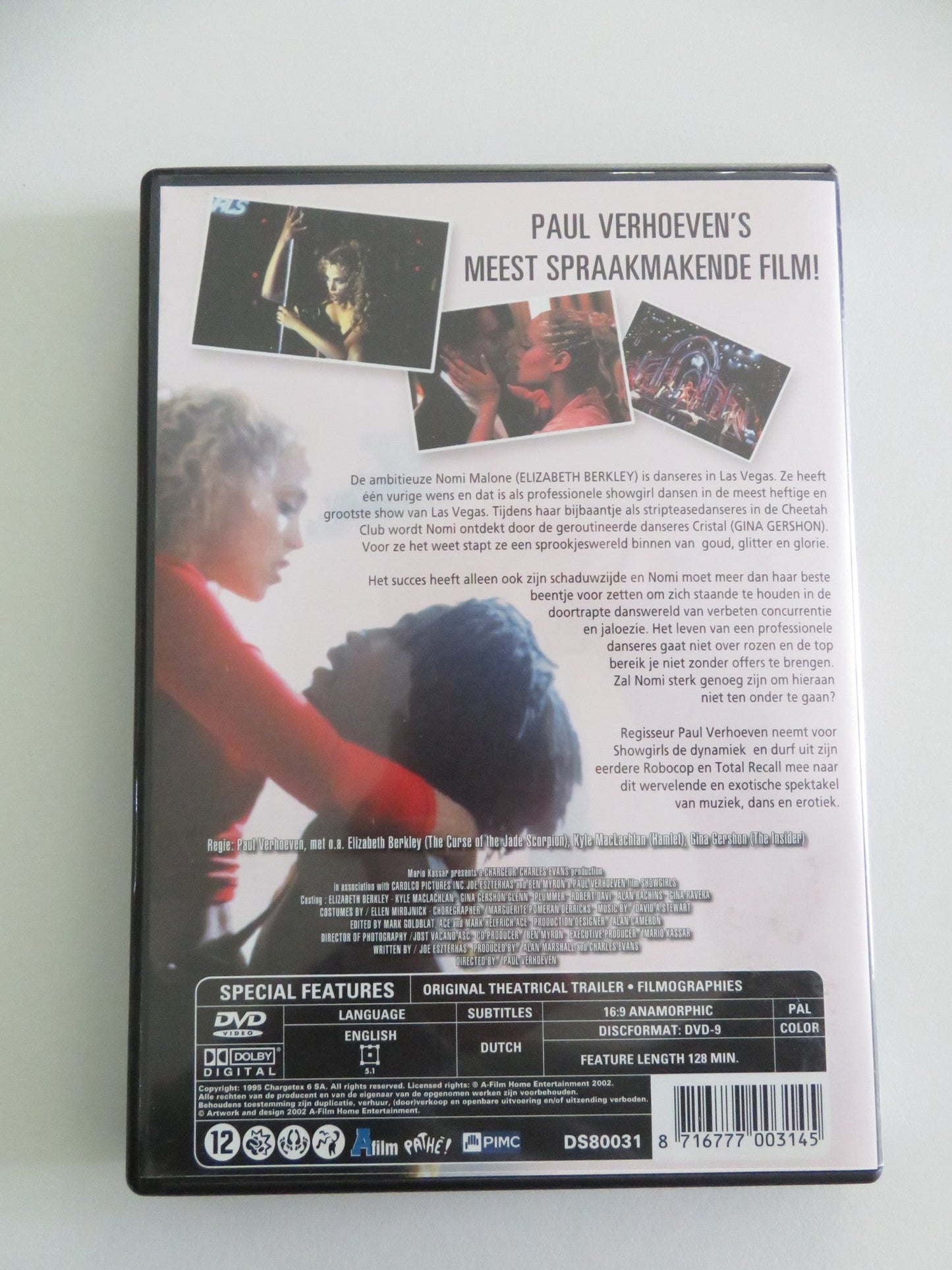 Showgirls (DVD) Elizabeth Berkley Kyle MacLachlan 1995 Region 2 Movie posters