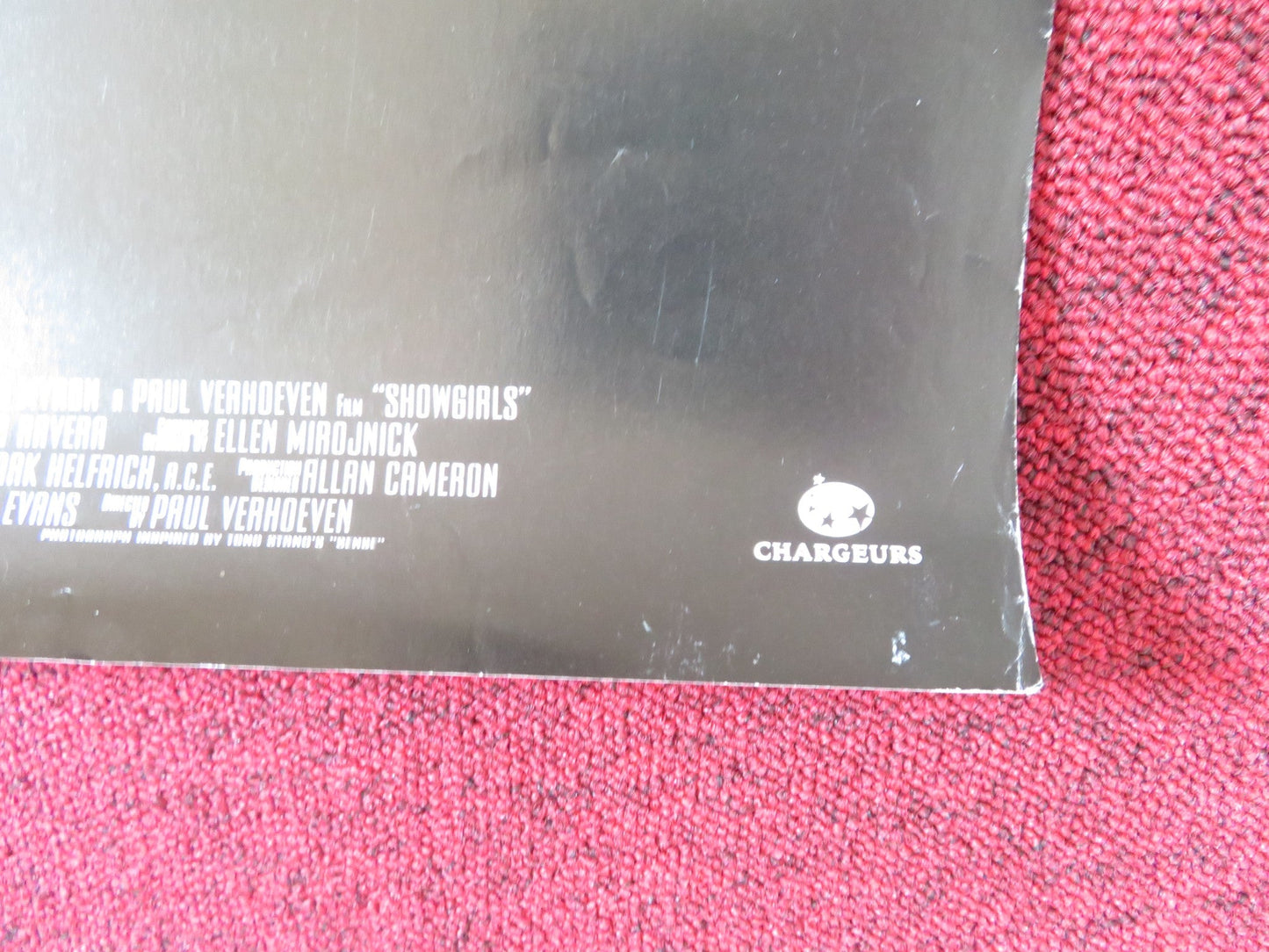 SHOWGIRLS VHS VIDEO POSTER ELIZABETH BERKLEY KYLE MACLACHLAN 1995 Rendezvous Cinema Movie posters