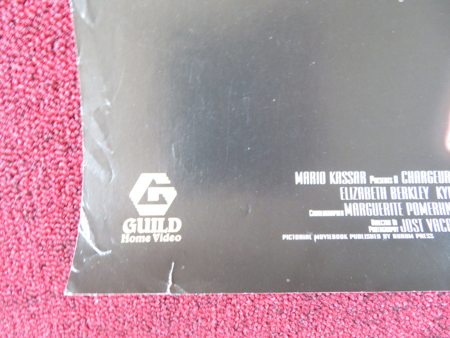 SHOWGIRLS VHS VIDEO POSTER ELIZABETH BERKLEY KYLE MACLACHLAN 1995 Rendezvous Cinema Movie posters