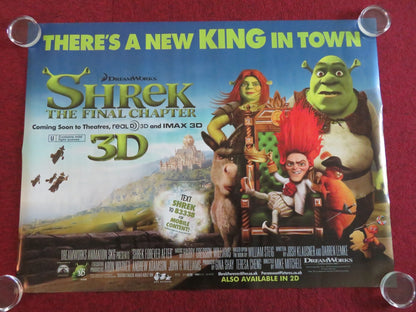 SHREK: THE FINAL CHAPTER UK QUAD ROLLED POSTER MIKE MYERS EDDIE MURPHY 2010 Movie posters