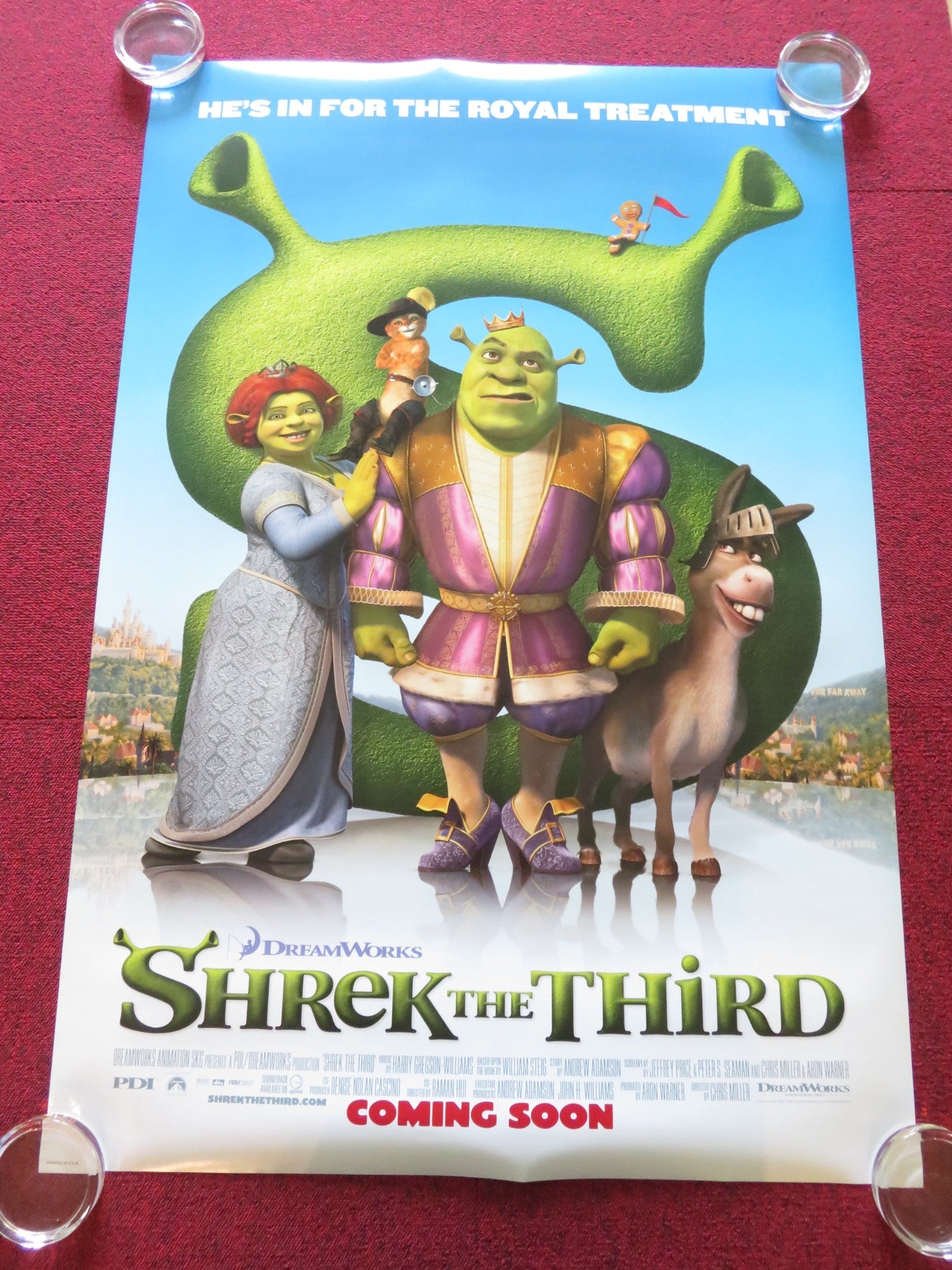 SHREK THE THIRD US ONE SHEET ROLLED POSTER MIKE MYERS EDDIE MURPHY 2007 Rendezvous Cinema Movie posters