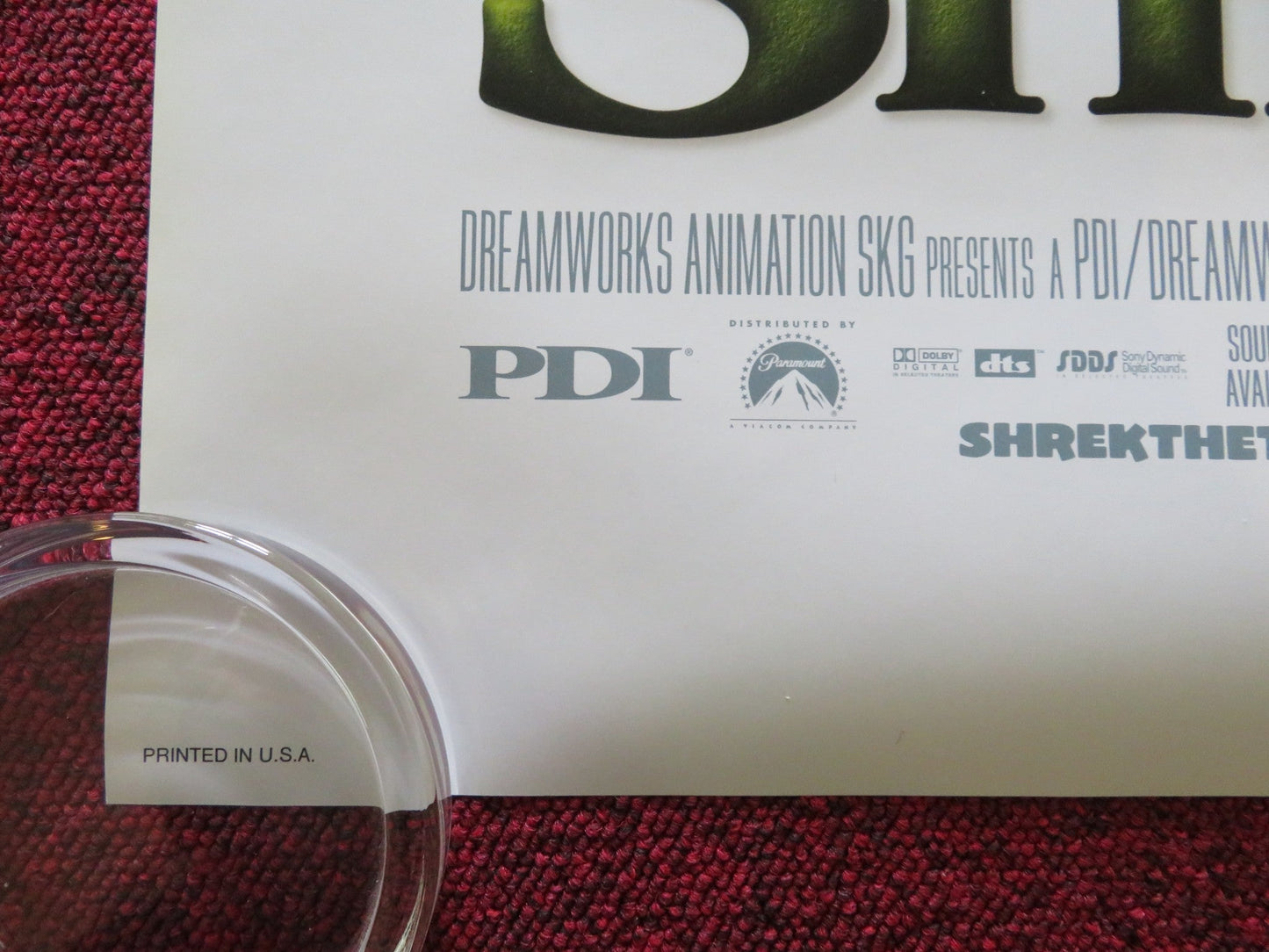 SHREK THE THIRD US ONE SHEET ROLLED POSTER MIKE MYERS EDDIE MURPHY 2007 Rendezvous Cinema Movie posters