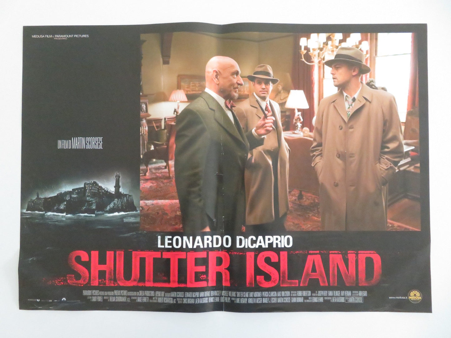 Shutter Island Italian Fotobusta Poster Leonardo DiCaprio Mark Ruffalo 2010 Movie posters