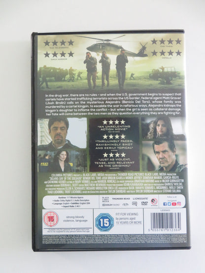 Sicario 2: Day of the Soldado (DVD) Benicio Del Toro Josh Brolin 2018 Region 2 Movie posters