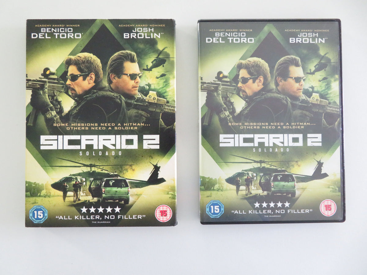 Sicario 2: Day of the Soldado (DVD) Benicio Del Toro Josh Brolin 2018 Region 2 Movie posters