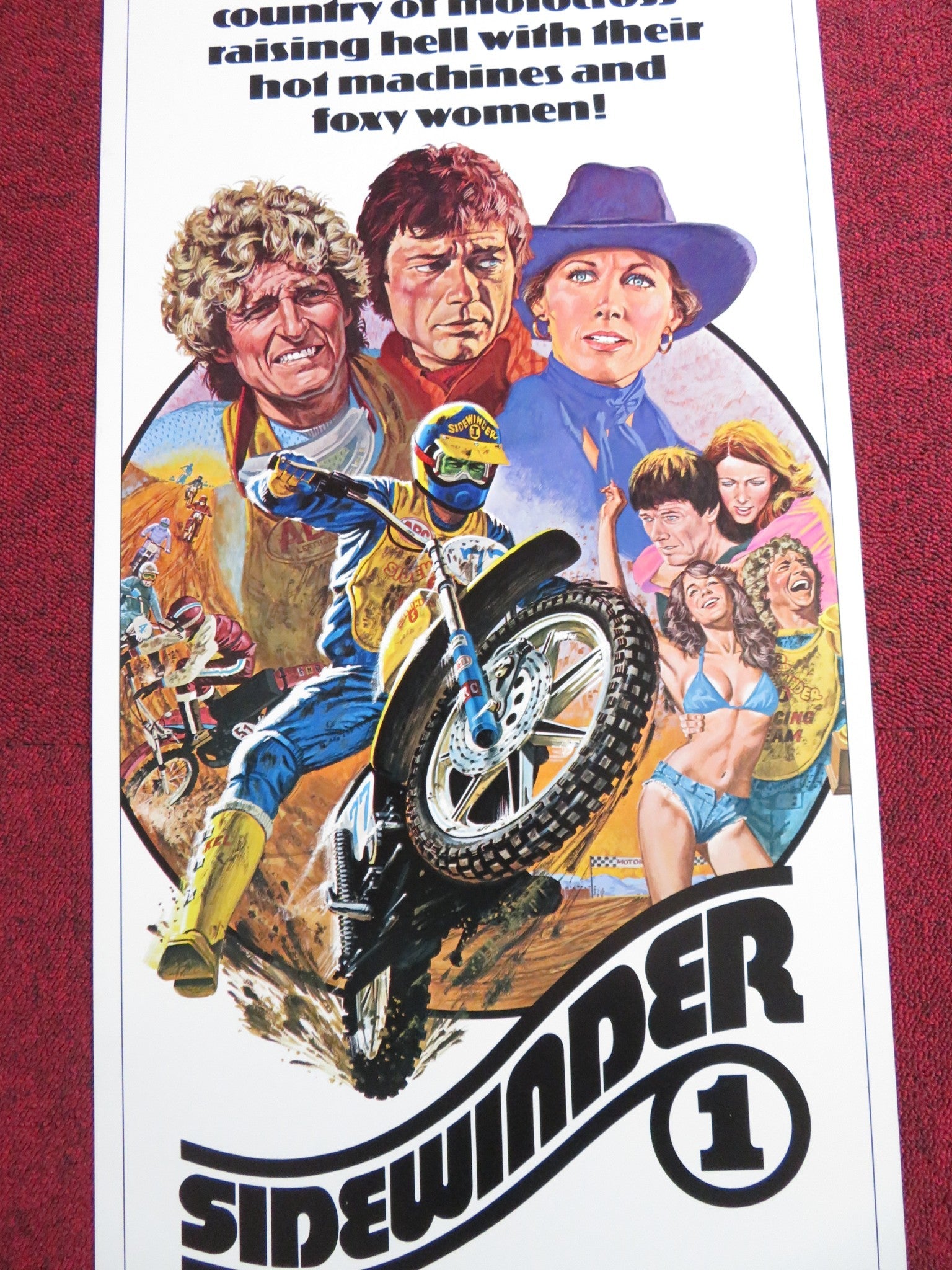 SIDEWINDER 1 US INSERT POSTER MARJOE GORTNER MICHAEL PARKS 1977 Rendezvous Cinema Movie posters