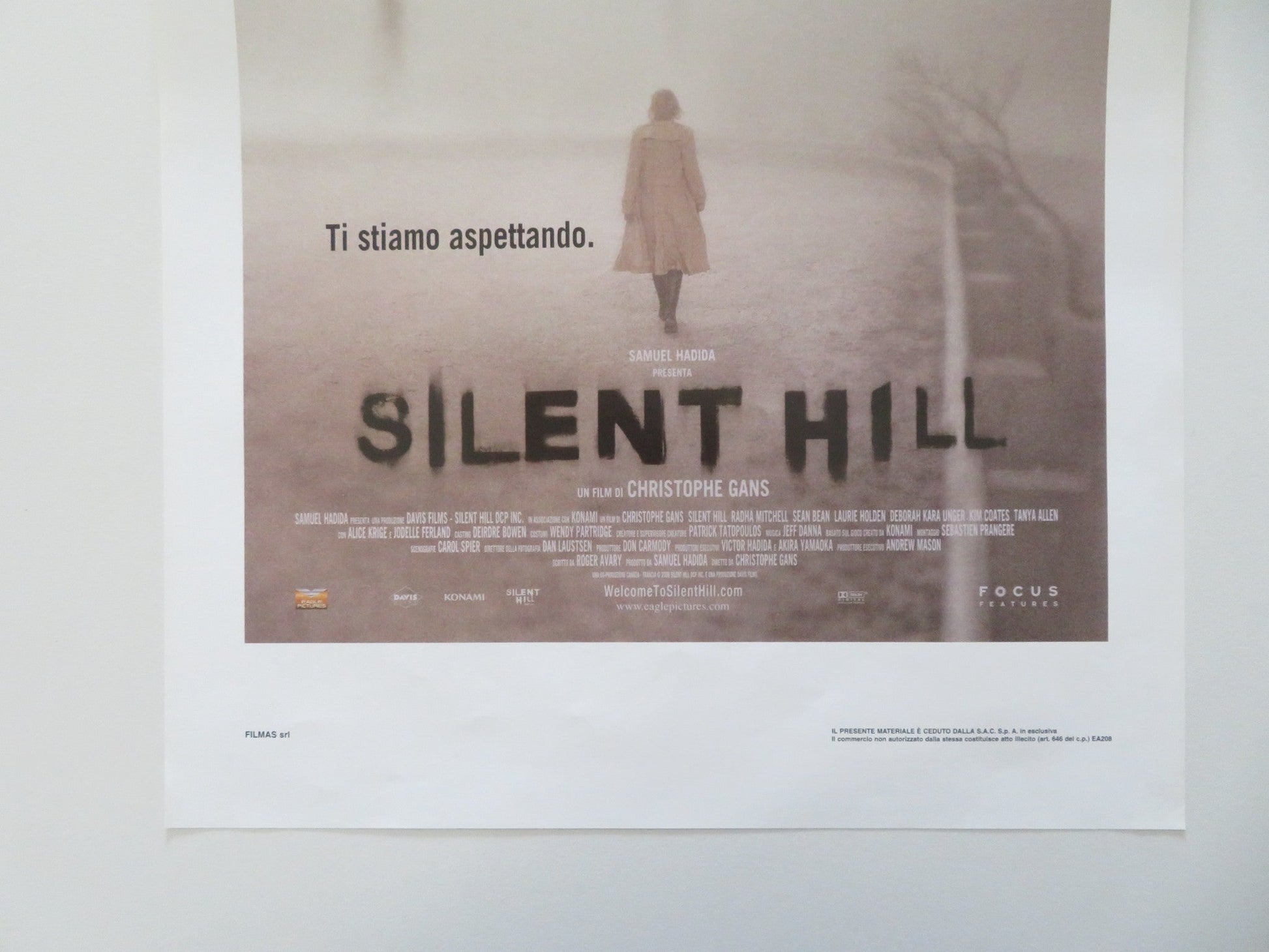 Silent Hill ITALIAN LOCANDINA POSTER RADHA MITCHELL SEAN BEAN 2006 Movie posters