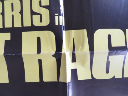 SILENT RAGE - B FOLDED US ONE SHEET POSTER CHUCK NORRIS RON SILVER 1982 Rendezvous Cinema Movie posters