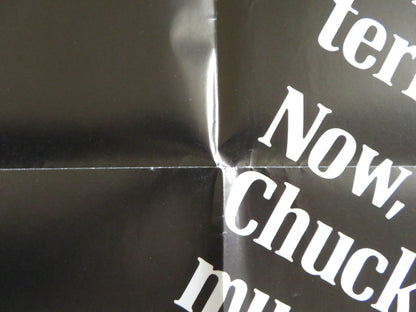 SILENT RAGE - B FOLDED US ONE SHEET POSTER CHUCK NORRIS RON SILVER 1982 Rendezvous Cinema Movie posters