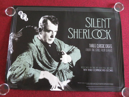 SILENT SHERLOCK UK QUAD ROLLED POSTER BFI EILLE NORWOOD HUBERT WILLIS 2025 Movie posters