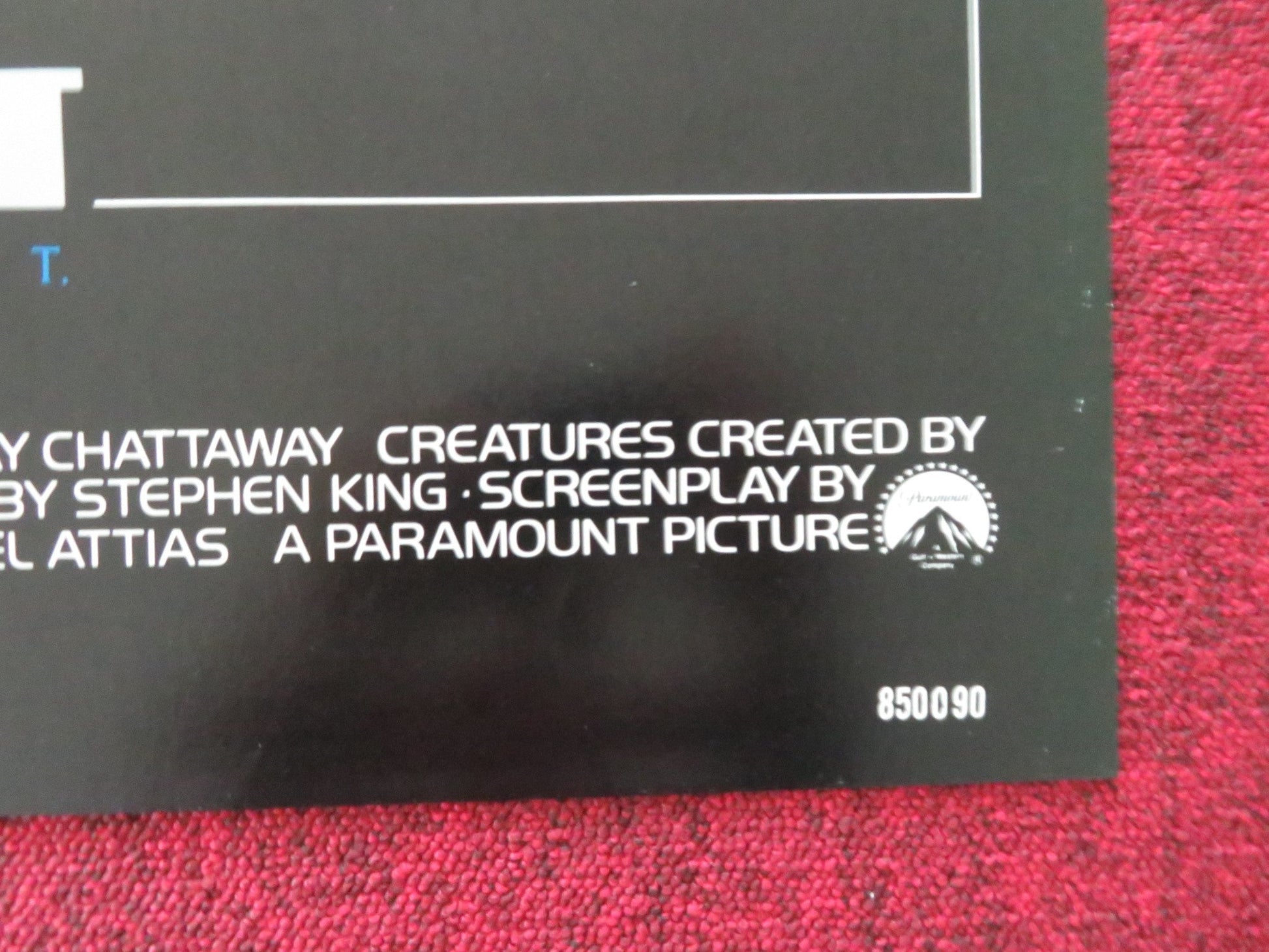 SILVER BULLET FOLDED US ONE SHEET POSTER STEPHEN KING GARY BUSEY COREY HAIM 1985 Movie posters