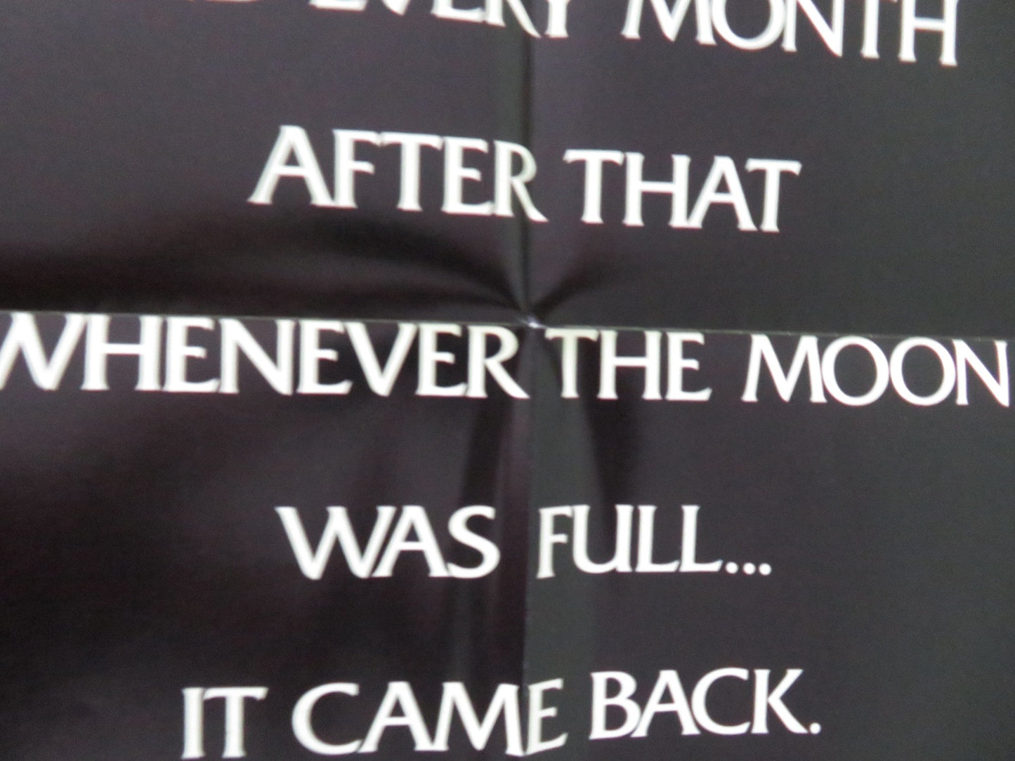 SILVER BULLET FOLDED US ONE SHEET POSTER STEPHEN KING GARY BUSEY COREY HAIM 1985 Movie posters