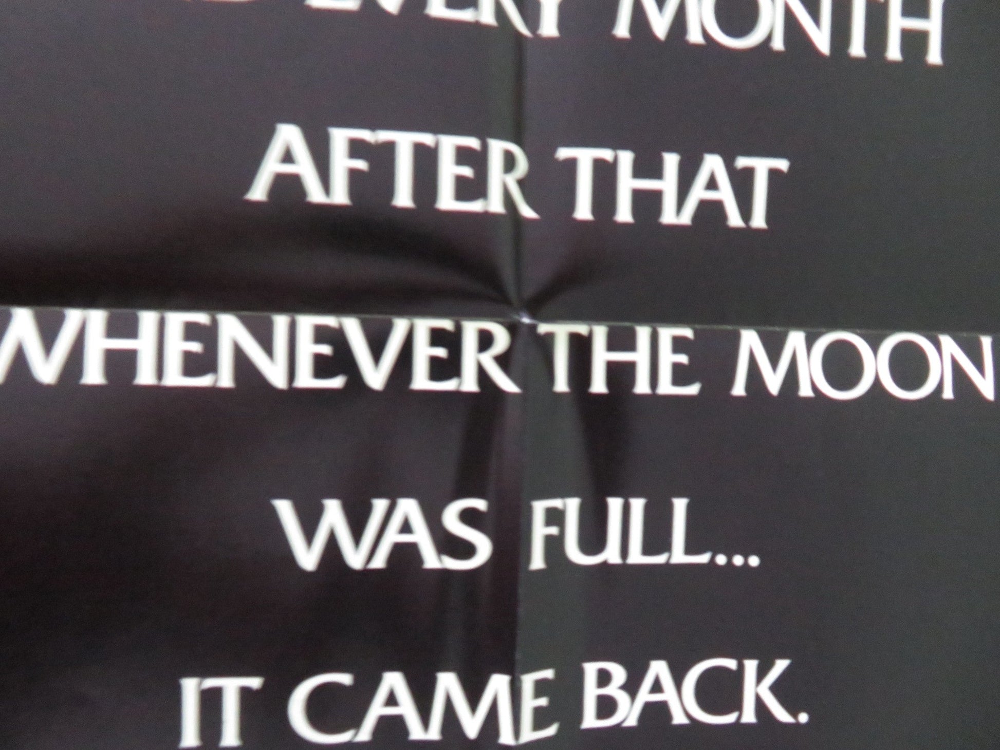 SILVER BULLET FOLDED US ONE SHEET POSTER STEPHEN KING GARY BUSEY COREY HAIM 1985 Movie posters