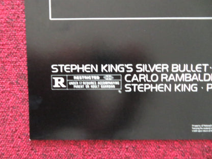 SILVER BULLET FOLDED US ONE SHEET POSTER STEPHEN KING GARY BUSEY COREY HAIM 1985 Movie posters