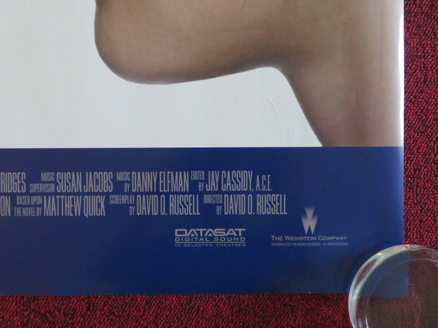 SILVER LININGS PLAYBOOK UK QUAD ROLLED POSTER BRADLEY COOPER J. LAWRENCE 2012 Movie posters