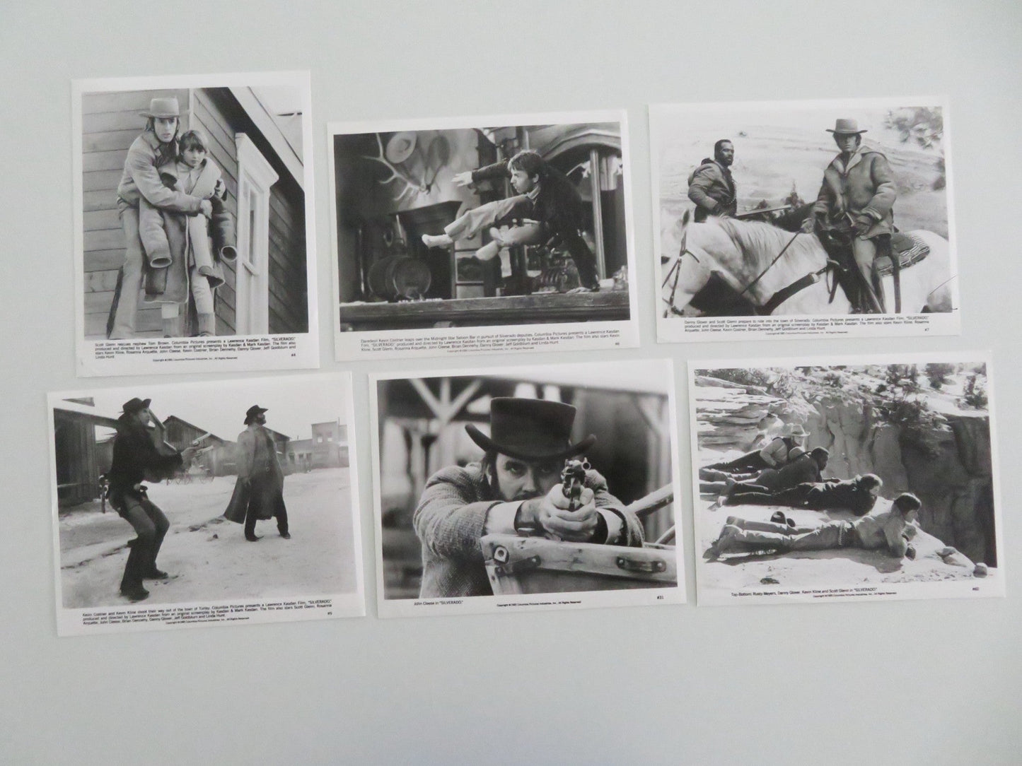 SILVERADO MOVIE STILL PHOTO LOT OF 6 KEVIN COSTNER SCOTT GLENN 1985 - Rendezvous Cinema