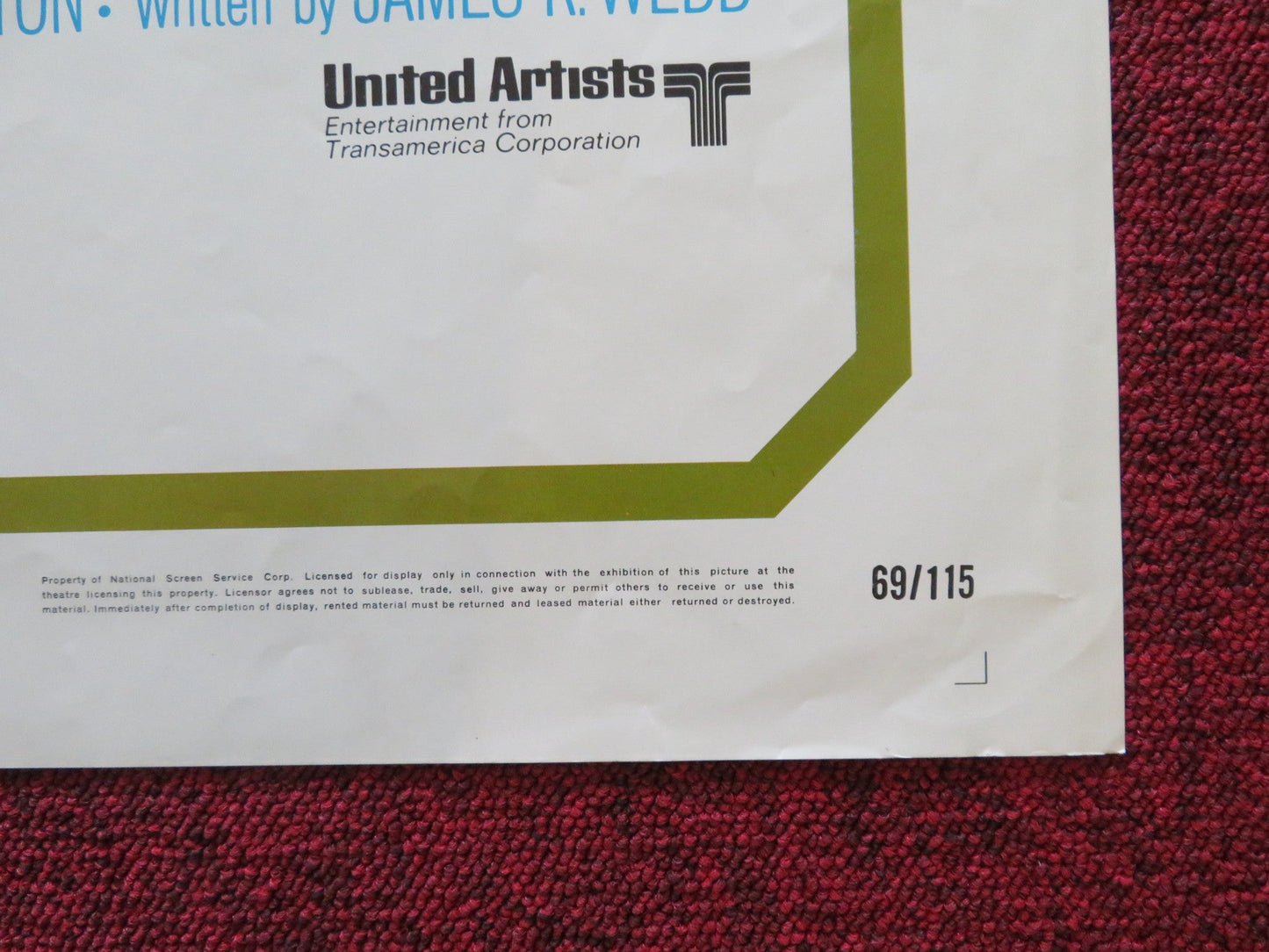 SINFUL DAVEY FOLDED US ONE SHEET POSTER JOHN HURT NIGEL DAVENPORT 1969 Rendezvous Cinema Movie posters